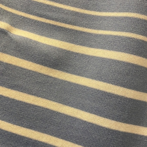 NWOT TALBOTS Light Blue Stripe Poncho - Size M/L - Picture 2 of 3